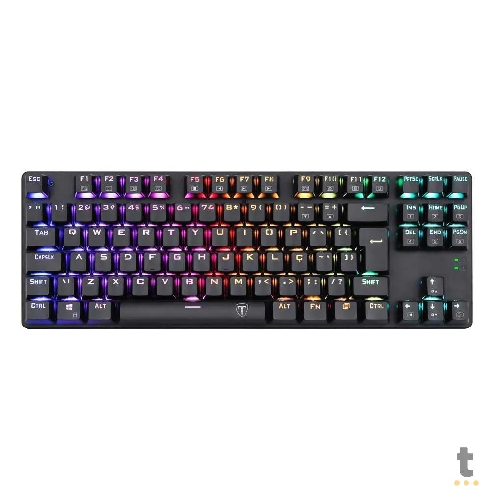 Teclado Gamer Mecanico T-Dagger Bora RGB Switch Outemu Brown - T-TGK315-BR (PT-BROWN) Truedata